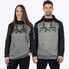 241122-0510-16 Fxr Racing Unisex Moto Tech Pullover Hoodie Xl Gray/black