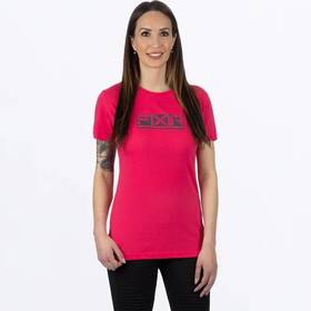241412-2808-13 Fxr Racing Podium Premium Womens T-shirts Lg Pink