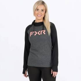 241433-1093-04 Fxr Racing Trainer Lite Premium Womens Pullover Hoodie Xs Gray