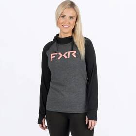241433-1093-10 Fxr Racing Trainer Lite Premium Womens Pullover Hoodies Md Gray