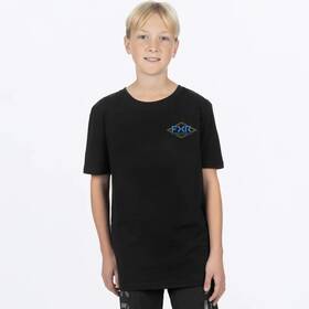 242286-1040-10 Fxr Racing Trophy Premium Youth T-shirt Md Black