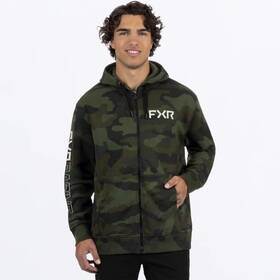 251157-7605-19 Fxr Racing Clutch Cotton Zip Hoodie 2xl Green