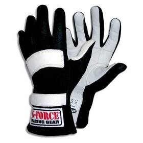 4101medbk G-force Racing Gear - G5 Series Black M Gloves