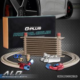 Alo05189 G-plus New Universal 10 Row 10an Aluminum Engine Oil Cooler Filter Adapter Kit