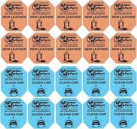 201010 Garizze Bundle Contents - 20 Pack Of Wonder Wafer Car Air Freshener 10 Multicolor