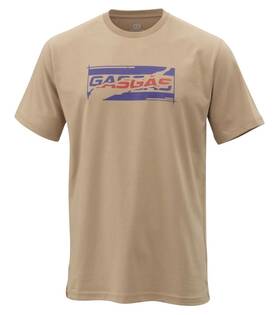 Gasgas 010544472707 United T-shirt Tee Light Brown Large Motocross Mx Bmx