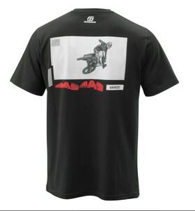 Gasgas 010544580891 Vamos T-shirt Tee Black Large Motocross Mx Bmx