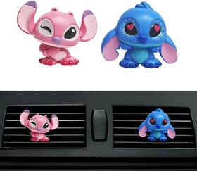 Tam020403a01 Genany 3d Resin Lovely Alien Couple Car Air Freshener 03. 2pcs Cartoon Charaters
