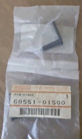 68551-01s00 Genuine Nissan Pin Hinge - Part No. 6855101s00 Sold As Qty Of 1