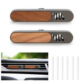 Af-001 Glosiory 2 Packs Car Air Freshener Diffuser Essential Oil 1 Ounce Pack Of Grey