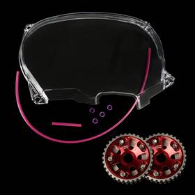 Goneparts-0315-06 Goneparts Clear Cam Gear Timing Belt Cover Fit For Mitsubishi Evolution Evo4-8 4g63 Dsm 2g