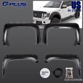 22977473 Gplusmotor 07 Fit For 2007-13 Chevy Silverado 1500/2500/3500hd Pickup Pocket Fender Flares 4x