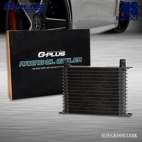 Gplus-1124-20 Gplusmotor 15-row 10an Powder-coated Aluminum Engine/transmission Racing Oil Cooler
