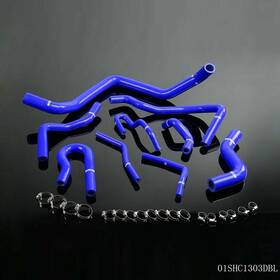 E-01shc1303dbl Grandorange 9pcs Silicone Radiator Hose Fit For Honda Civic D15 D16 Sohc Eg/ek 1992-2000 Us