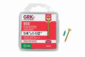 Grk Fasteners 772691121516 Rss 1/4 Inch X 1-1/2 Screws 50-ct. - 12151
