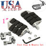 Gsn00071 Mtgi Chrome Motorcycle Foot Rest Pegs Pedal Mount Set For