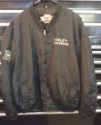 60505 H-d Harley Davidson Mens Black Nylon Embroidered Jacket Size