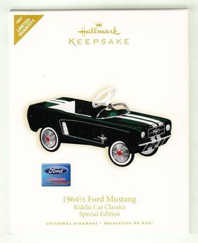 Hm2007kccse Hallmark 2007 Ornament 1964 1/2 Mustang Kiddie Car Classic Green Free Us Ship