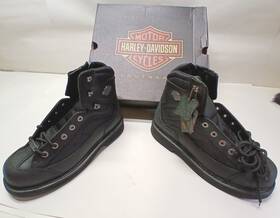D96024-1012m Harley-davidson Mens Leather Lace Riding Boots Markus 10.5 Medium