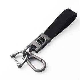 Hc302 Hcuocsk Genuine Leather Car Keychain Portable Black