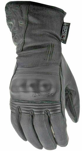 489-0096x Highway 21 2 Pair - Womens Leather Gloves Black Rose Size Xl #489-0096x