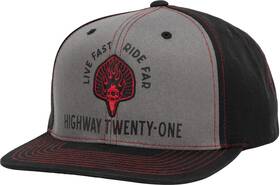 489-2008 Highway 21 Ranger Hat Osfm Black/gray