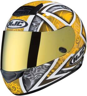 626-226 Hjc Fg-17 Helmet Pinlock Ready Shield Gold