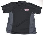 Hl20302x Mayhem Industries Black Grey Anniversary Gold Wing Logo Polo Shirt