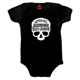 Gys1038 Hot Leathers 192359815678 Biker Grandpa Black Baby Bodysuits