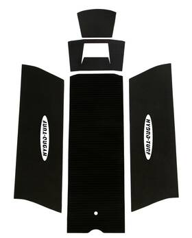 Ht20-p-cd-rd-bk Hydro-turf 2-tone Jet Ski Mats For Kawasaki Js300 Js440 Js550