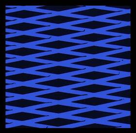 Sht40cd-2tpsa-blk-bl Hydro-turf Cut Diamond Ride Mat Material Sheet 37x58