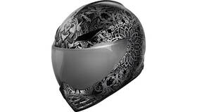 0101-14959 Icon Domain Gravitas Helmet Black Sm Gray