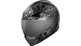 0101-14962 Icon Domain Gravitas Helmet Black X-large Gray