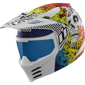 0104-3443 Icon Elsinore Helmet - Doodle 3 White 3xl