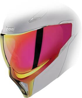 0130-1466 Icon Threshold Shield Calypso Red For Helmets