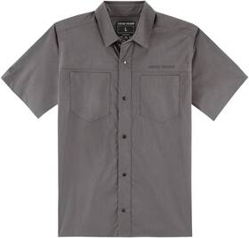 3040-2805 Icon - 1000 Mens Counter Shop Shirt Heather Gray Size L New