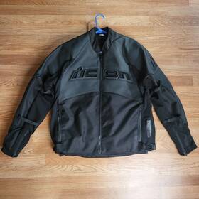 2810-3665 Icon Contra 2 Leather Perforated Jacket Excellent Condition New Without Tags Xl