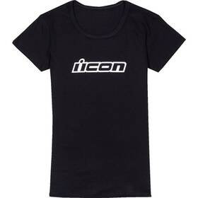 3031-4172 Icon Clasicon Womens Tee Black Sz M