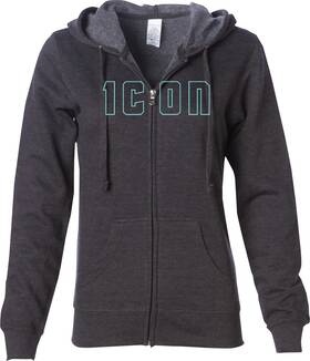 3051-1211 Icon Womens Kat Stevens Hoodie - Charcoal Medium