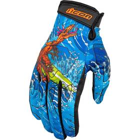 3301-4639 Icon Hooligan Dino Fury Gloves - Blue 2xl