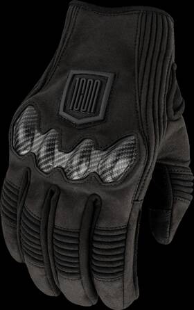 3301-4892 Icon Long Track Cx Gloves 3xl Black - Durable Synthetic Suede And D3o Foam