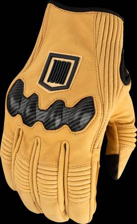 3301-4895 Icon Long Track Cx Gloves - Tan Large Synthetic Novobuck Leather