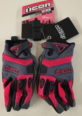 3302-0338 Icon Pink Womens Anthem Gloves Large
