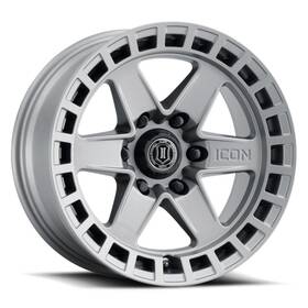 3417856350tt Icon Vehicle Dynamics Raider 17x8.5 6x135 6mm Offset 5in Bs Titanium Wheel