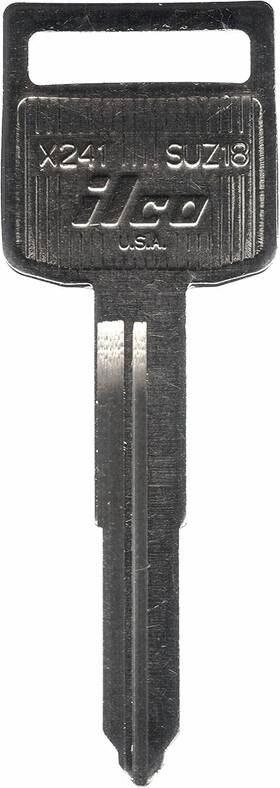 8542115275 Ilco Key Blank Fits Many Suzuki Bike Models Chrome