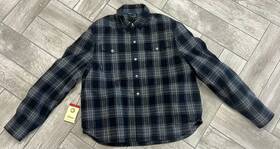 283317912 Indian Motorcycle New Mens Canyon Plaid Shirt Size 2xl