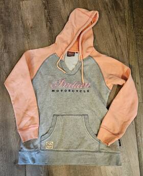 286628901 Indian Motorcycle Womens V-neck Raglan Hoodie - Size M Part Number