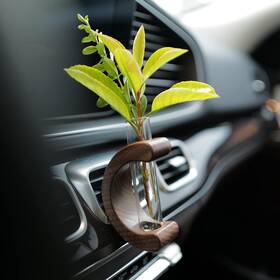 Ibz0133 Inebiz Tiny Plant Propagation Station For Car Vent Test Tube Vase Clear