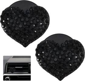 16896601855297 Jaeskeclip 2pcs Bling Vent Clips For Car Accessories Air Freshener Black