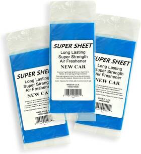 X3.75 Jenray Sss3 Super Sheet Small 7.5 Inch Under Seat Car Air Freshener 3-pack New